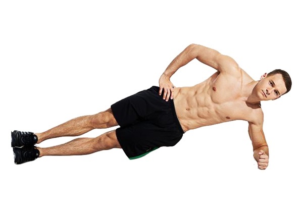 Bài tập cơ liên sườn plank một bên giúp rèn luyện cơ hông, cơ bụng